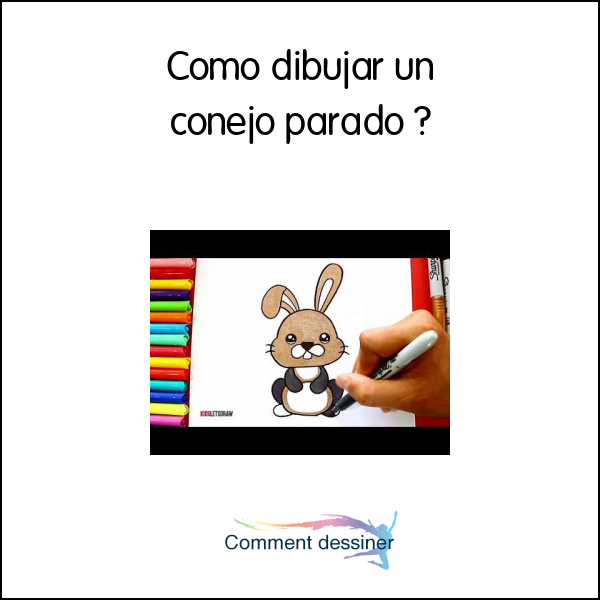 Como dibujar un conejo parado